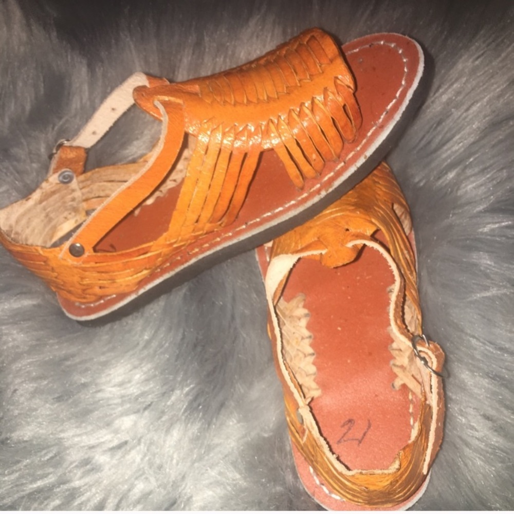 New Kids Boys Brown Huaraches Mexico Sandals